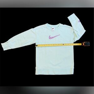 Nike sweatshirt with Floral Purple Swoosh girl’s size SMALL